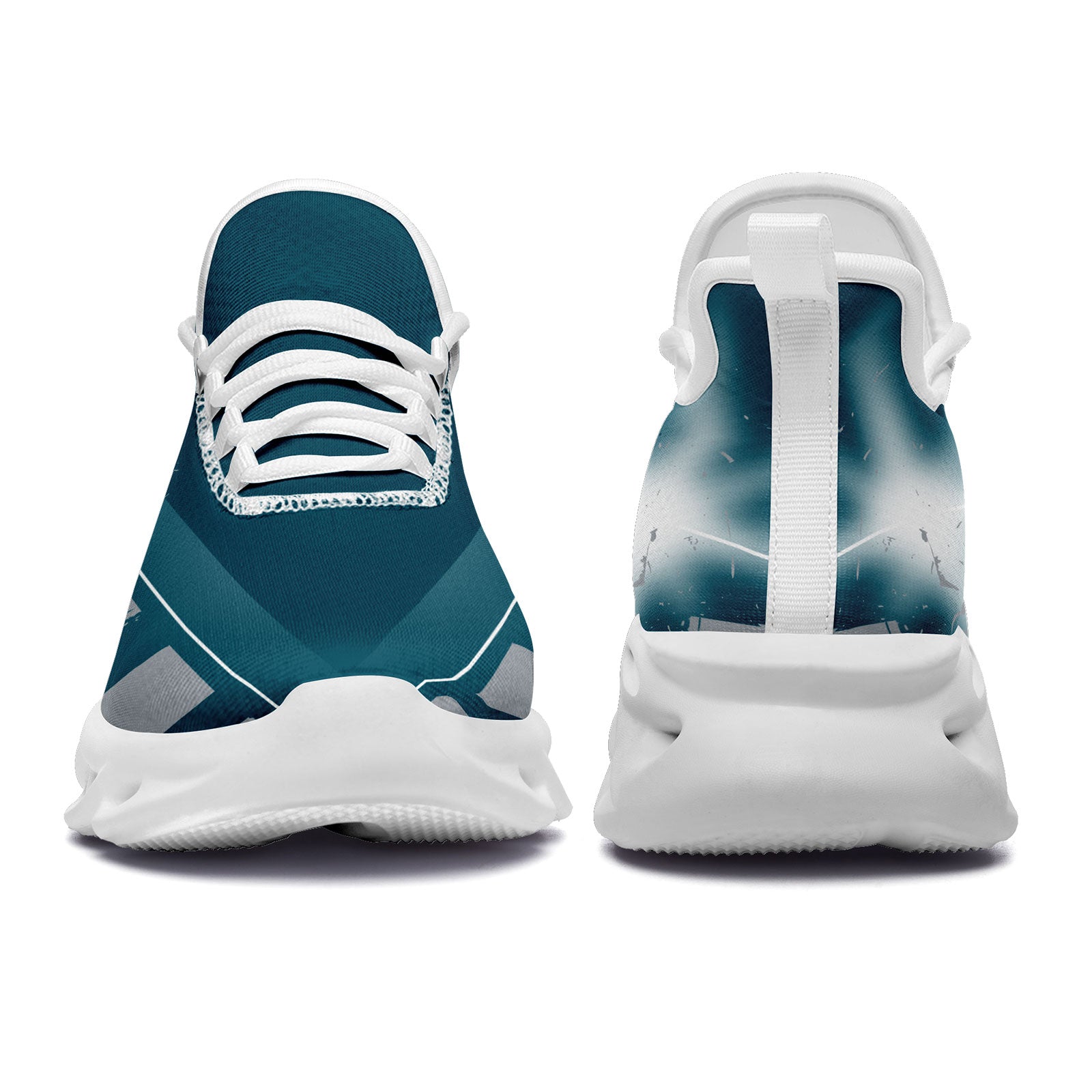 Custom Green Gray Philadelphia MaxSoul Shoes and Hat Combo Offer Personalized Combo ZH-D020264-23