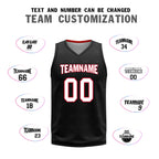 Custom Black Red Plaid Portland City Edition Personalized Reversible Basketball Set Sports Basketball Jersey BBJ01R-D0610-25