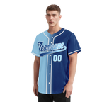 Custom Blue Gradient Fashion Personalized Authentic Baseball Jersey BSBJ01-D0a7078
