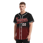 Custom Black Red Fade Fashion Personalized Authentic Baseball Jersey BSBJ01-D0a70f0