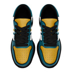 Custom Green Yellow Jacksonville Shoes Personalized Sneaker FN032-D020389-16