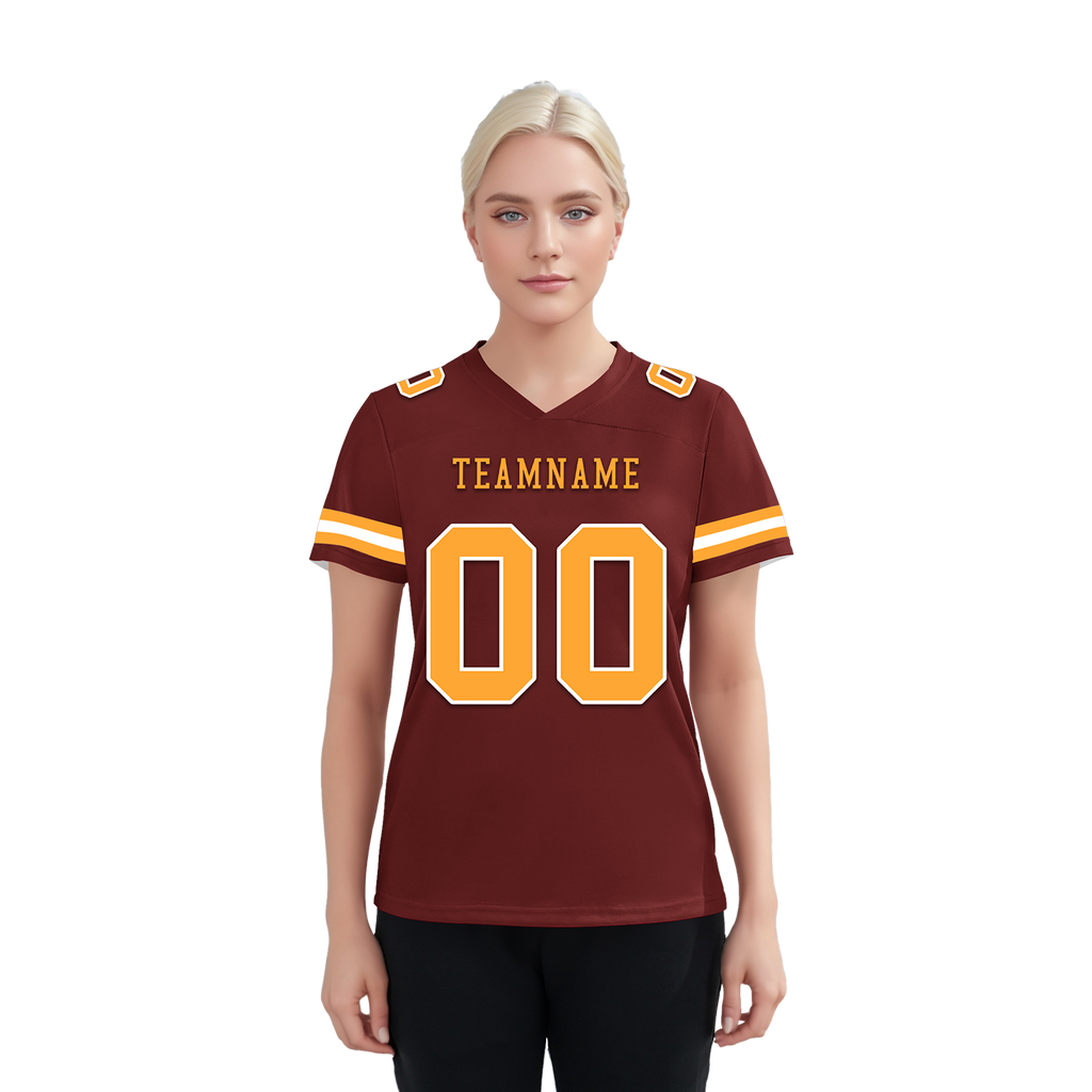 Custom Brown Classic Style Personalized Authentic Football Jersey FBJ02-bd0a70af