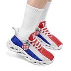 Custom Croatia 2026 World Cup Sneakers DIY Country Flag Running Shoes Lightweight Sport Shoes Gift for Football Fans Personalized Team Name and Logo FN003-F009104-2