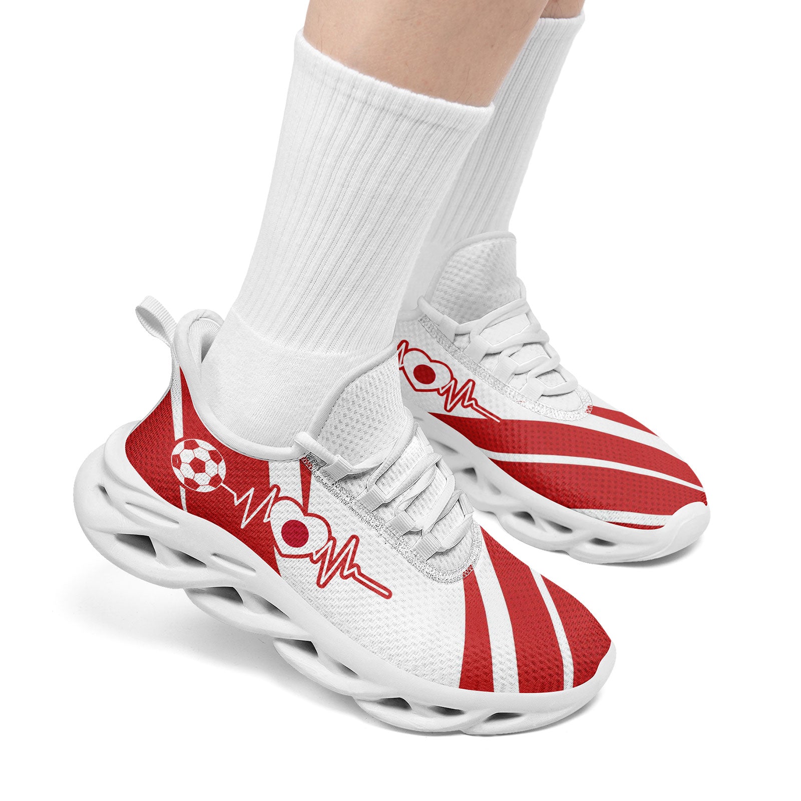 Custom Japan 2026 World Cup Sneakers DIY Country Flag Running Shoes Lightweight Sport Shoes Gift for Football Fans Personalized Team Name and Logo FN003-F025044-9