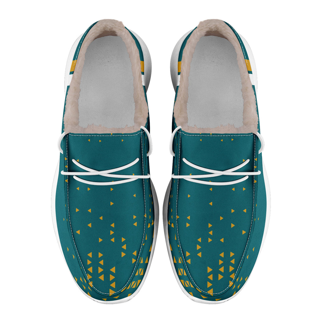 Custom Green Yellow Jacksonville Shoes Personalized Sneaker FN042-D020279-16