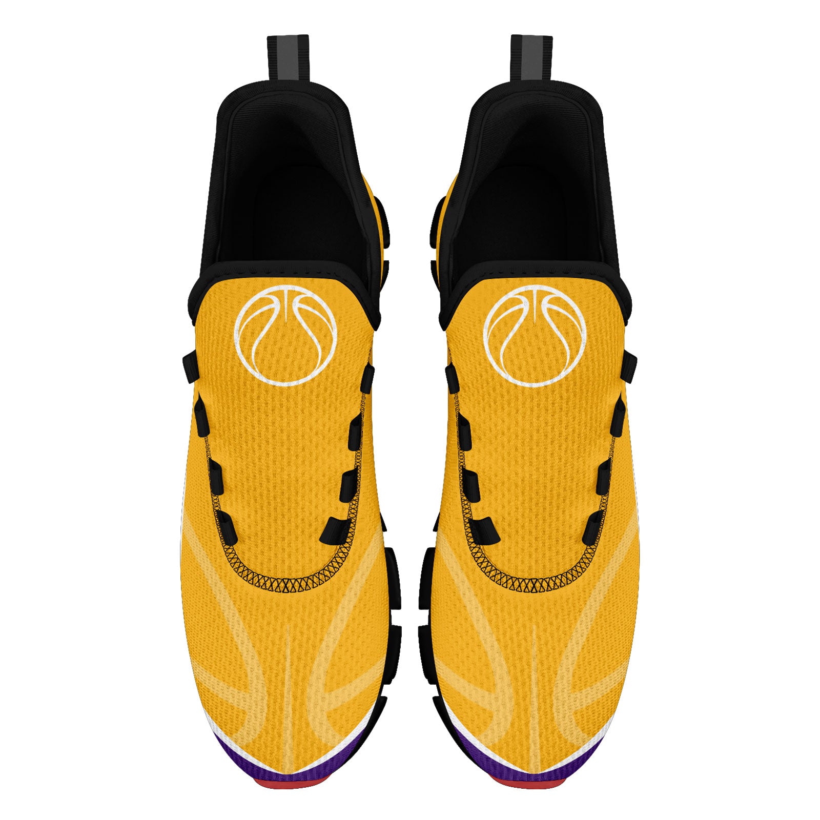 Custom Purple Yellow Maxsoul Shoes Personalized Sneaker FN003XD-D020391-7