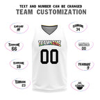 Custom White Rainbow Denver City Edition Personalized Reversible Basketball Set Sports Basketball Jersey BBJ01R-D0610-8