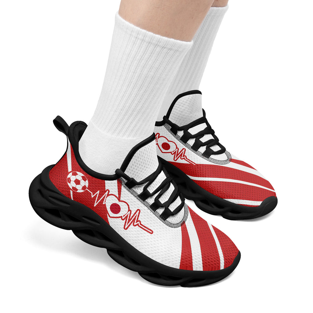 Custom Japan 2026 World Cup Sneakers DIY Country Flag Running Shoes Lightweight Sport Shoes Gift for Football Fans Personalized Team Name and Logo FN003-F025044-9