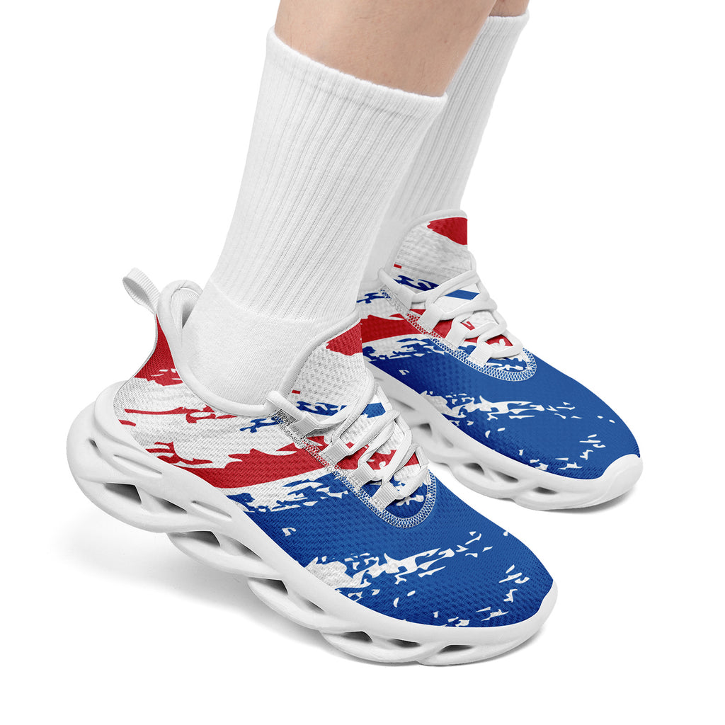 Custom South Korea 2026 World Cup Sneakers DIY Country Flag Running Shoes Lightweight Sport Shoes Gift for Football Fans Personalized Team Name and Logo FN003-F009130-2