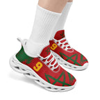 Custom Morocco 2026 World Cup Sneakers DIY Country Flag Running Shoes Lightweight Sport Shoes Gift for Football Fans Personalized Team Name and Logo FN003-F009115-10