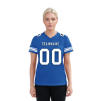 Custom Blue Classic Style Personalized Authentic Football Jersey FBJ02-bd0a700f