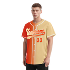 Custom Orange Beige Gradient Fashion Personalized Authentic Baseball Jersey BSBJ01-D0a707f