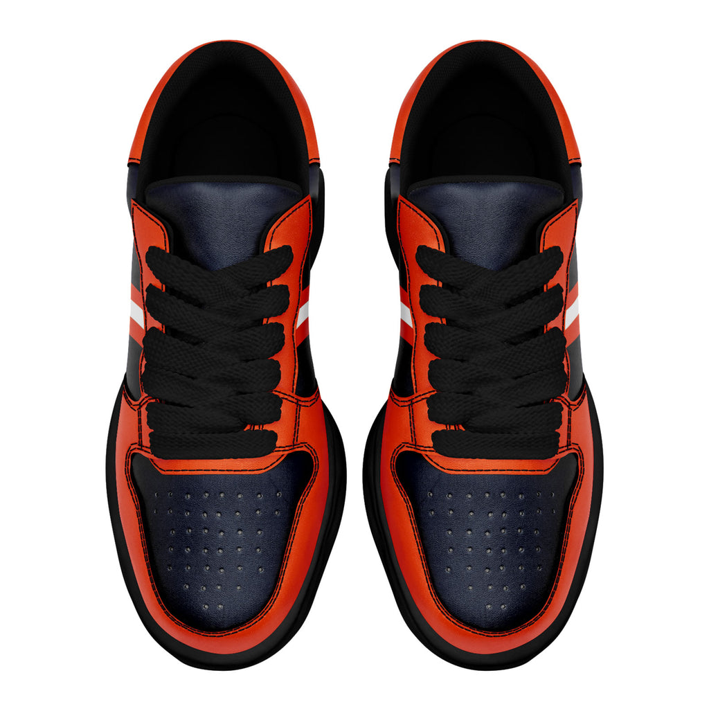 Custom Blue Orange Chicago Shoes Personalized Sneaker FN032-D020389-7