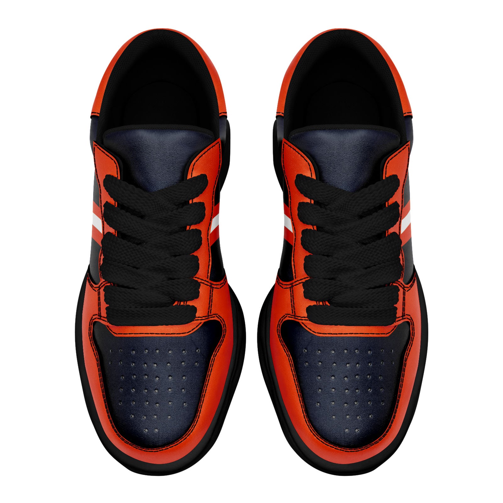Custom Blue Orange Chicago Shoes Personalized Sneaker FN032-D020389-7