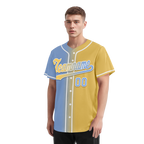Custom Blue Yellow Gradient Fashion Personalized Authentic Baseball Jersey BSBJ01-D0a7079