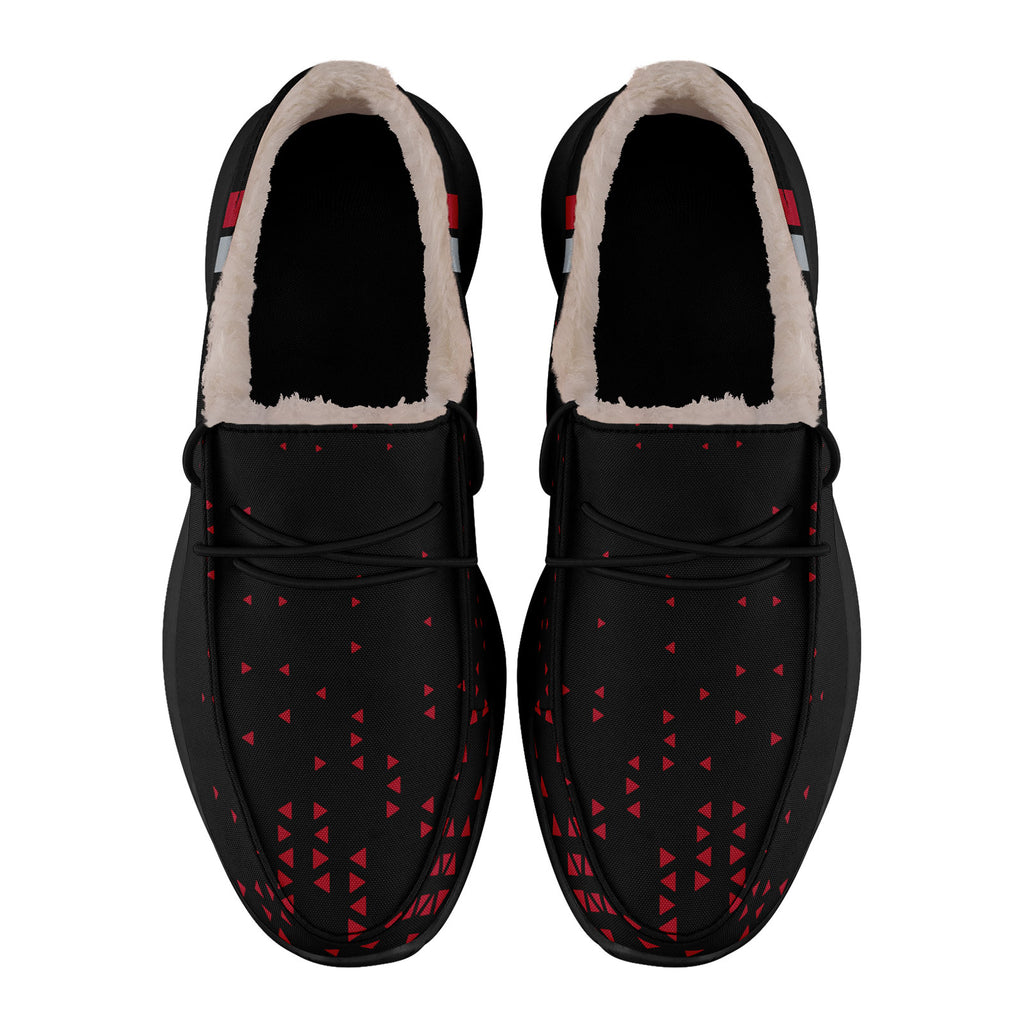 Custom Black Red Atlanta Shoes Personalized Sneaker FN042-D020279-3