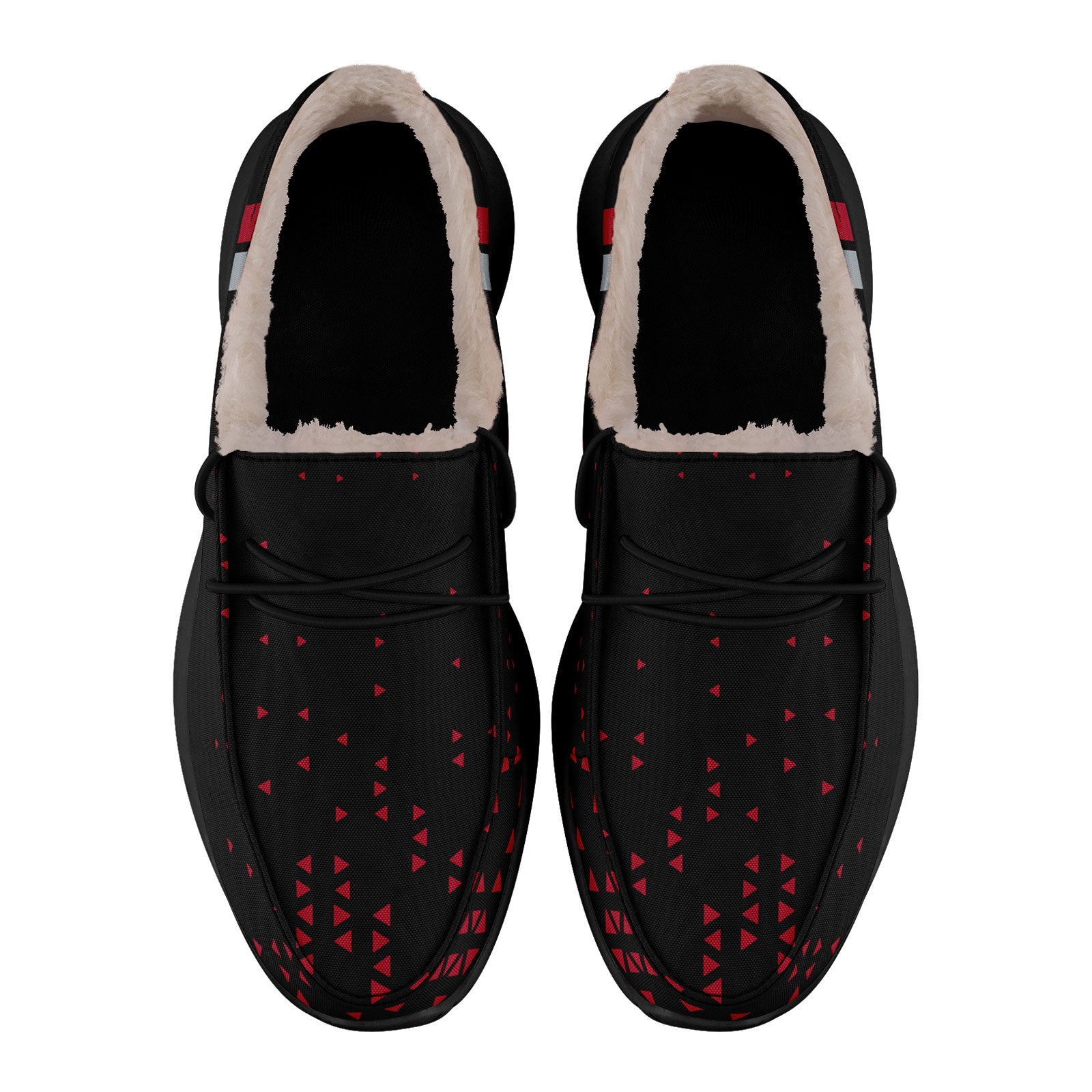 Custom Black Red Atlanta Shoes Personalized Sneaker FN042-D020279-3