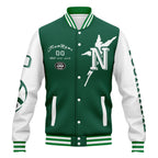 Custom Green White New York Jacket and Sports Shoes Combo Offer Personalized Combo ZH-D020294-28