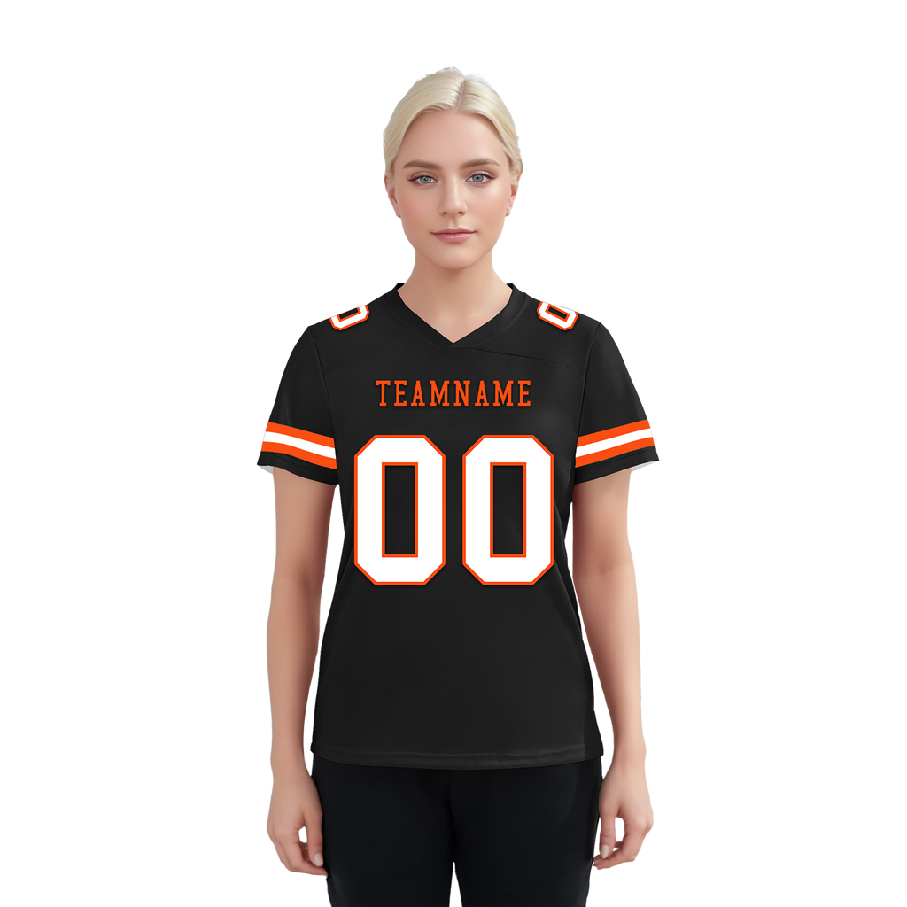 Custom Black Classic Style Personalized Authentic Football Jersey FBJ02-bd0a70c0