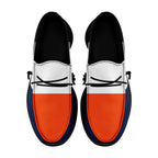Custom White Orange Blue Denver Jacket and Sports Shoes Combo Offer Personalized Combo ZH-D020294-10