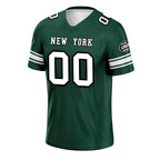 Custom Green New York Personalized Authentic Football Jersey FBJ02-D020256-19