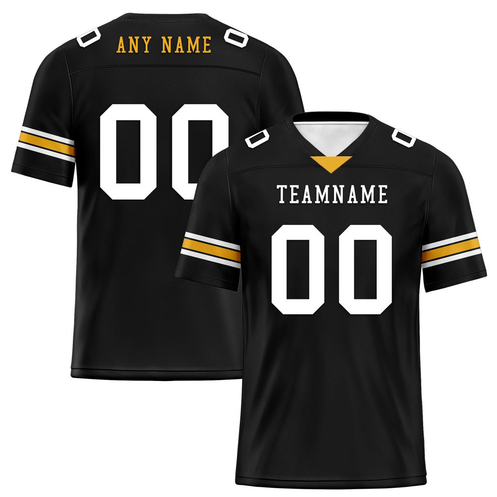 Custom Black Classic Style Personalized Authentic Football Jersey FBJ02-bd0a70a8