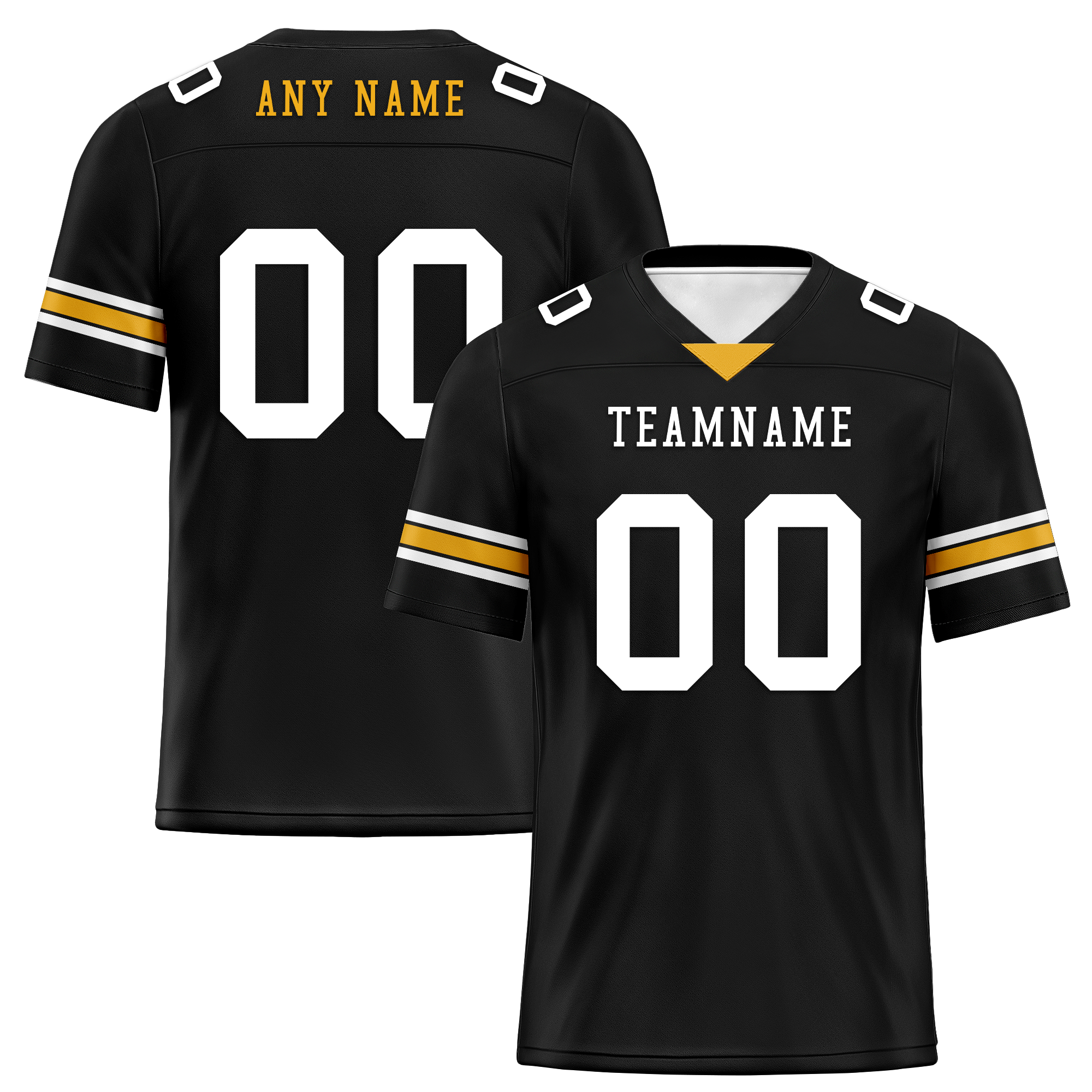 Custom Black Classic Style Personalized Authentic Football Jersey FBJ02-bd0a70a8