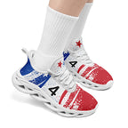Custom South Korea 2026 World Cup Sneakers DIY Country Flag Running Shoes Lightweight Sport Shoes Gift for Football Fans Personalized Team Name and Logo FN003-F009114-1
