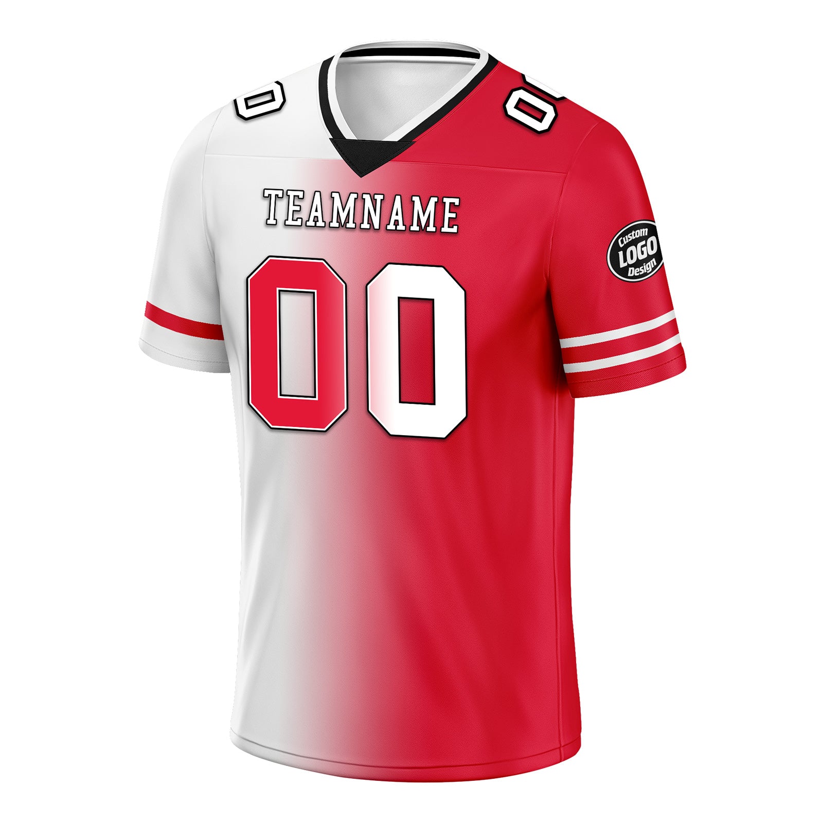 Custom Red White Missouri Personalized Authentic Football Jersey FBJ02-D028017-25
