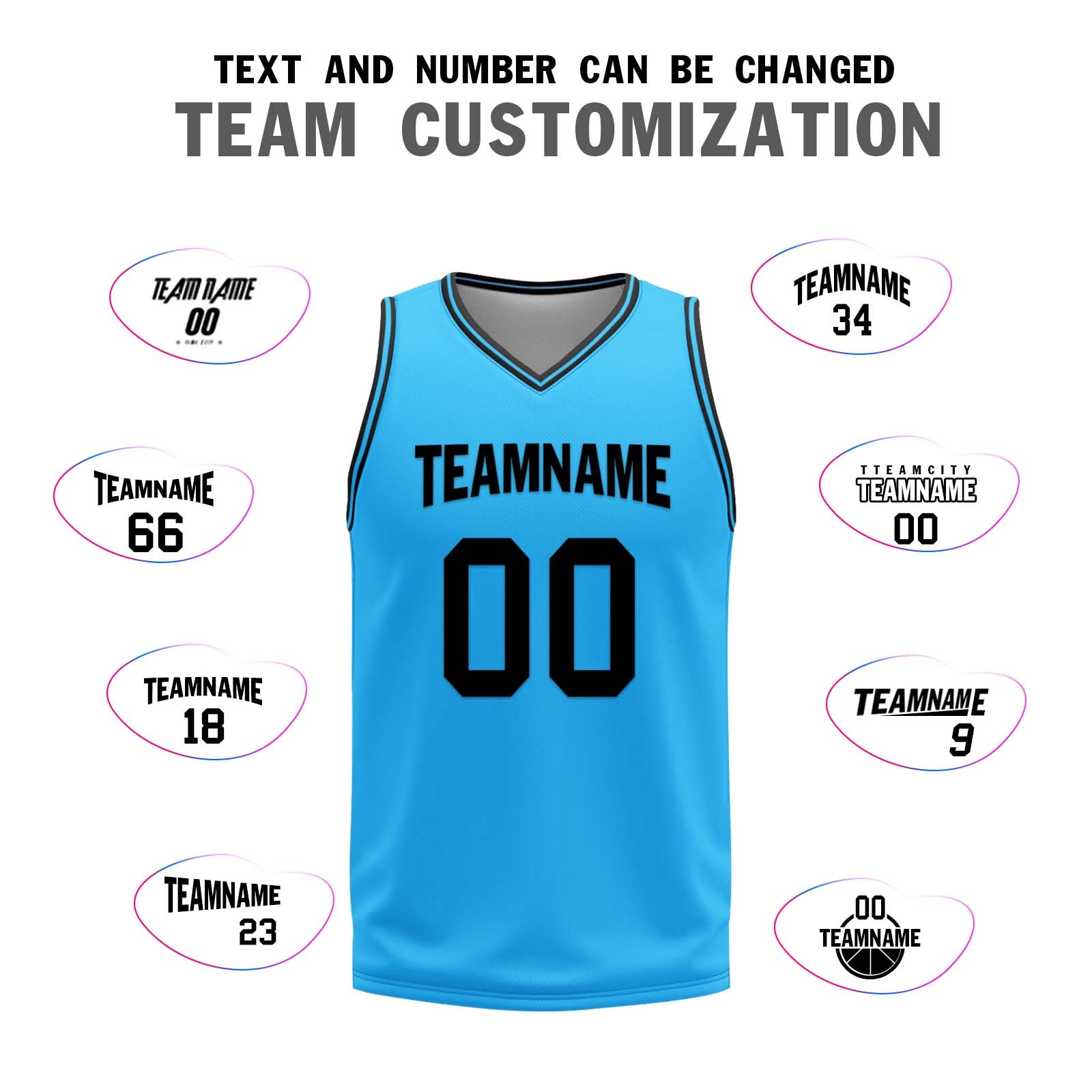 Custom Light Blue Black Los Angeles City Edition Personalized Reversible Basketball Set Sports Basketball Jersey BBJ01R-D0610-13