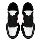 Custom Black White Pittsburgh Shoes Personalized Sneaker FN032-D020389-30
