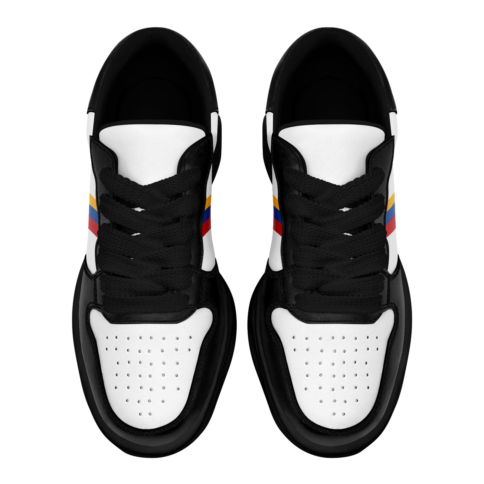 Custom Black White Pittsburgh Shoes Personalized Sneaker FN032-D020389-30