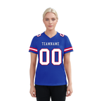 Custom Blue Classic Style Personalized Authentic Football Jersey FBJ02-bd0a70ca