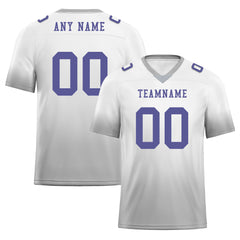 Custom White Ash Fade Fashion Personalized Authentic Football Jersey FBJ02-D06110