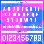 Custom Pink Blue Soccer Sets Jersey Personalized SCJ101-D020210-7