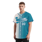 Custom White Blue Gradient Fashion Personalized Authentic Baseball Jersey BSBJ01-D0a7ab0