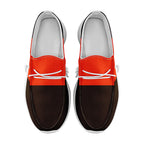 Custom Brown Orange Cleveland Jacket and Sports Shoes Combo Offer Personalized Combo ZH-D020294-8