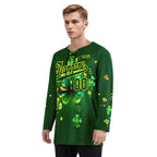 Custom Four-leaf clover Personalized Hockey Jersey HCKJ01-E0615-3