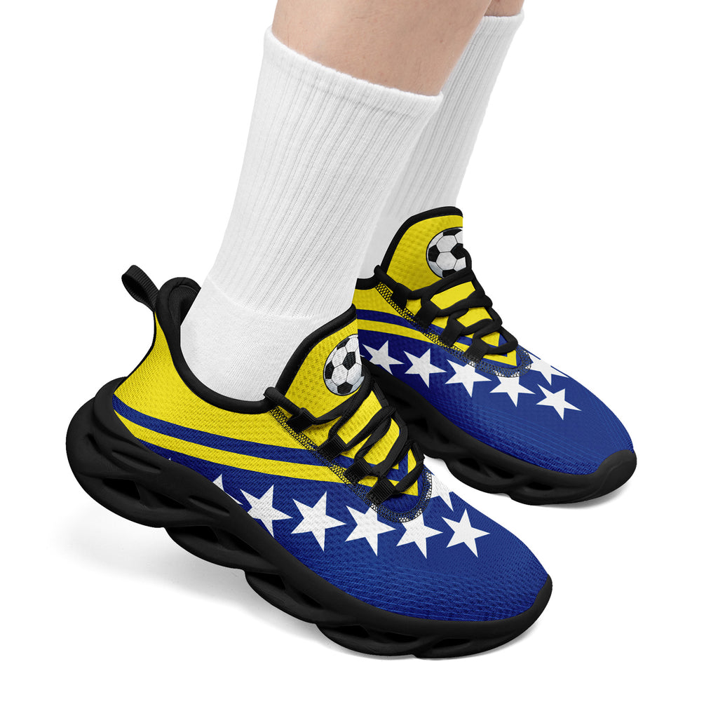 Custom Curaçao 2026 World Cup Sneakers DIY Country Flag Running Shoes Lightweight Sport Shoes Gift for Football Fans Personalized Team Name and Logo FN003-F009074-5