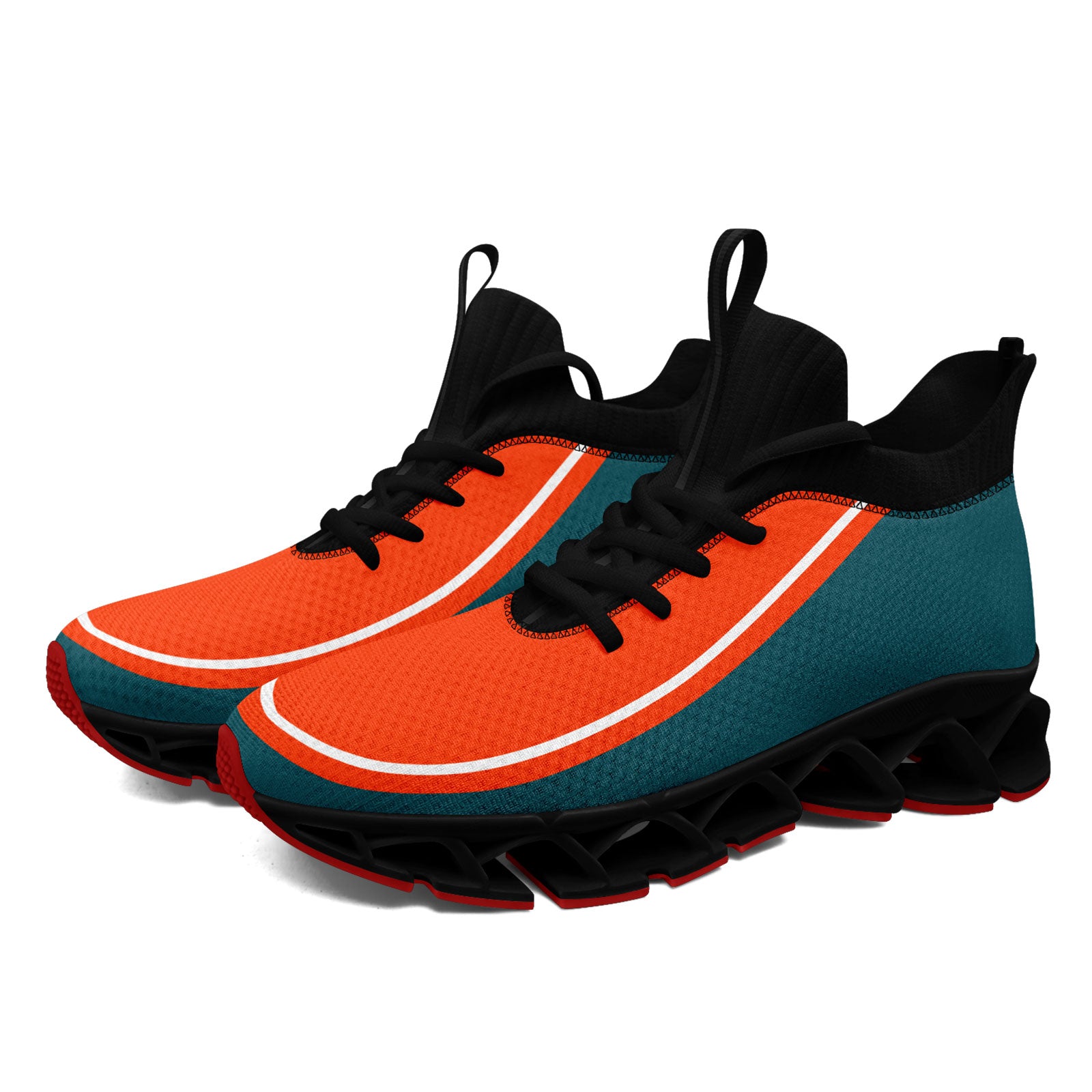 Custom Green Orange Maxsoul Shoes Personalized Sneaker FN030XD-D020388-6