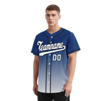 Custom Blue White Fade Fashion Personalized Authentic Baseball Jersey BSBJ01-D0a70db
