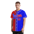 Custom Red Blue Gradient Fashion Personalized Authentic Baseball Jersey BSBJ01-D0a707b