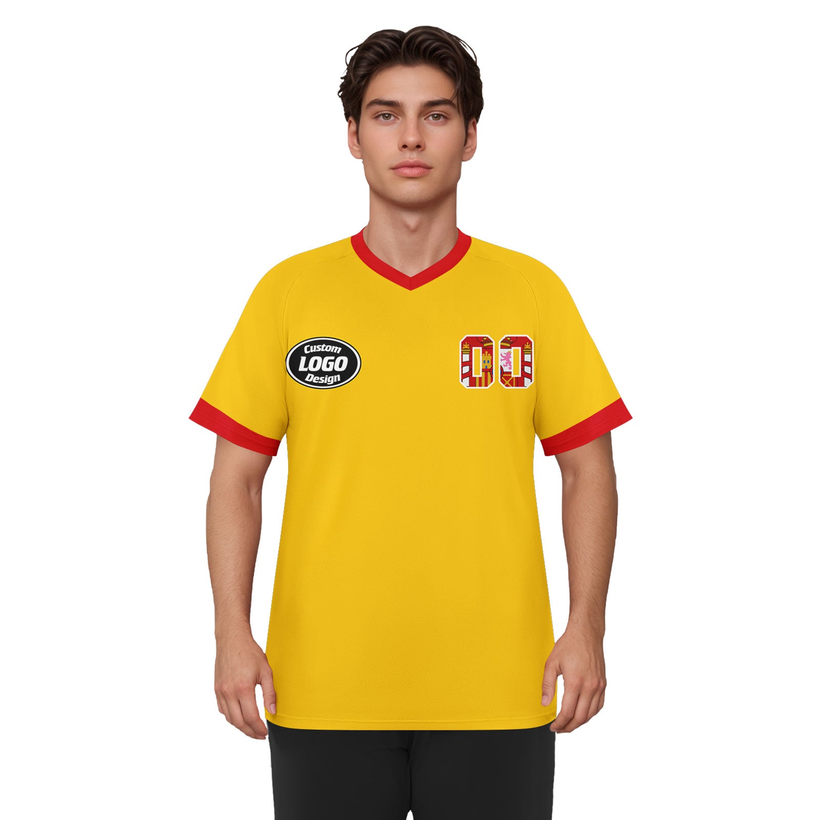 Custom Spain 2026 World Cup Football Shirt Customized Soccer Jersey for Fans Add Your Name & Number FZ190-F025072-3