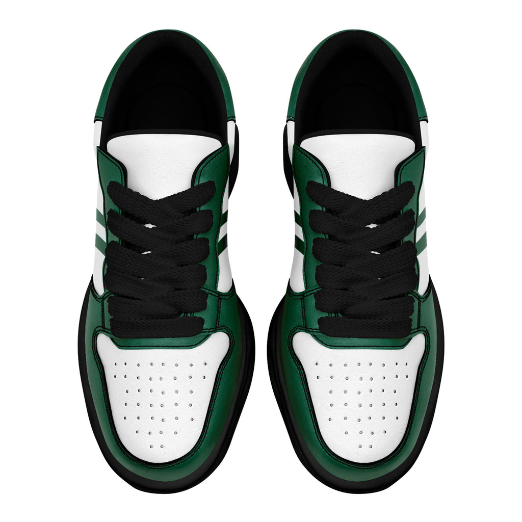 Custom Green White New York Shoes Personalized Sneaker FN032-D020389-28