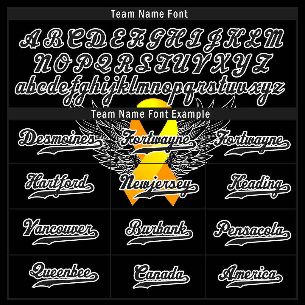 Custom Black World Cancer Day Personalized Authentic Baseball Jersey BSBJ01-E06020-16