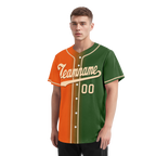 Custom Orange Green Gradient Fashion Personalized Authentic Baseball Jersey BSBJ01-D0a708d