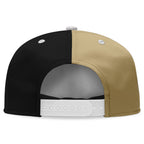 Custom Black Yellow Louisiana Hat Sport Design Cap Stitched Adjustable Personalized PR067B-D028017-10
