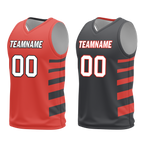 Custom Red Black Classic Style Reversible Basketball Uniform Personalized Ordinary BBJR-D017038