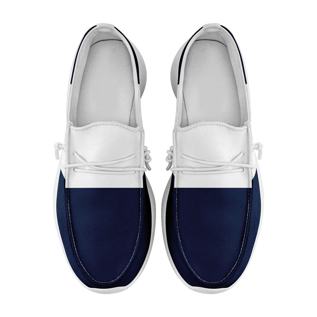 Custom Blue White Dallas Jacket and Sports Shoes Combo Offer Personalized Combo ZH-D020294-9