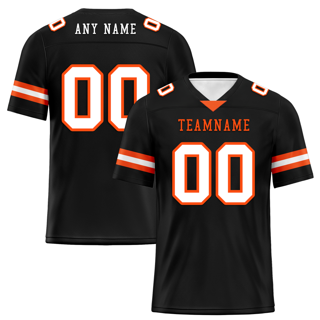 Custom Black Classic Style Personalized Authentic Football Jersey FBJ02-bd0a70c0